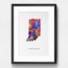 Dignovel Studios Unframed Indiana Abstract Map Art United States Watercolor Art Print Home Decor Hanging DN948 - Image 6