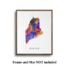 Dignovel Studios Unframed Maine Abstract Map Art United States Watercolor Art Print Home Decor Hanging DN953 - Image 5
