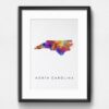 Dignovel Studios Unframed North Carolina Abstract Map Art United States Watercolor Art Print Home Decor Hanging DN967 - Image 6