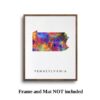 Dignovel Studios Unframed Pennsylvania Abstract Map Art United States Watercolor Art Print Home Decor Hanging DN972 - Image 5