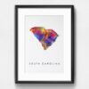 Dignovel Studios Unframed South Carolina Abstract Map Art United States Watercolor Art Print Home Decor Hanging DN974 - Image 6