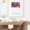 Dignovel Studios Unframed South Dakota Abstract Map Art United States Watercolor Art Print Home Decor Hanging DN975 - Image 8