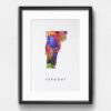Dignovel Studios Unframed Vermont Abstract Map Art United States Watercolor Art Print Home Decor Hanging DN979 - Image 6