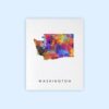 Dignovel Studios Unframed Washington Abstract Map Art United States Watercolor Art Print Home Decor Hanging DN981 - Image 2