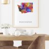 Dignovel Studios Unframed Washington Abstract Map Art United States Watercolor Art Print Home Decor Hanging DN981 - Image 8