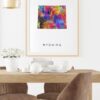 Dignovel Studios Unframed Wyoming Abstract Map Art United States Watercolor Art Print Home Decor Hanging DN984 - Image 8