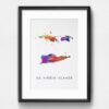 Dignovel Studios Unframed US Virgin Islands Abstract Map Art United States Watercolor Art Print Home Decor Hanging DN985 - Image 6