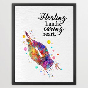 Dignovel Studios Unframed Surgeon Doctor Appreciation Quote Watercolor Art Print Medical Science Classroom Home Office Clinic Home Hanging DN1043
