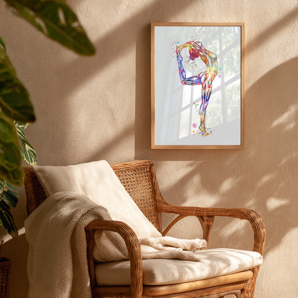 Dignovel Studios Unframed Dancer Woman Girl Anatomy Muscle Watercolor Art Print Medical Science Kinesiology Illustration Home Office Home Hanging DN1048 - Image 8